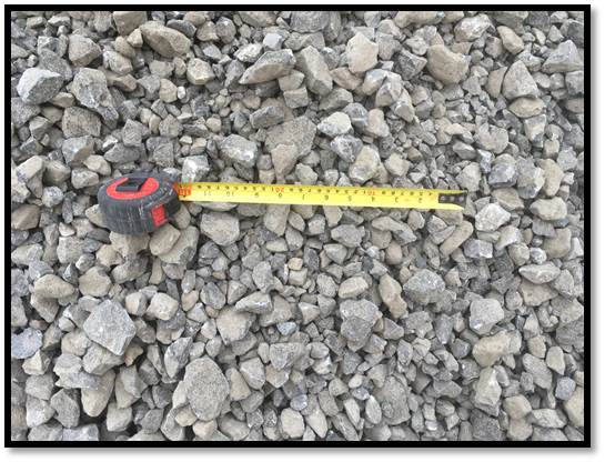 crushed-limetone-finished-product Crushed limestone after being downsized by impactor