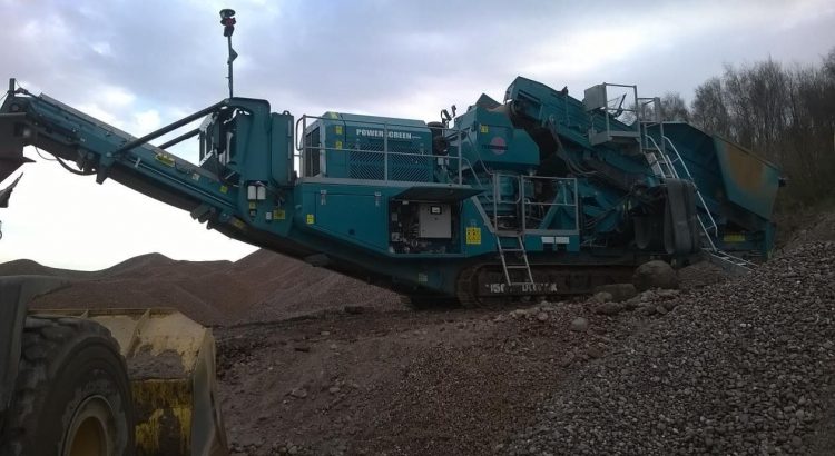 1150-maxtrak-cone-crusher-sand-gravel Powerscreen 1150 Maxtrak Cone Crusher processing sand and gravel
