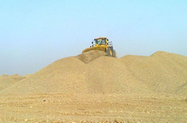 river-bed-material-stockpile stockpiled material from river bed screening