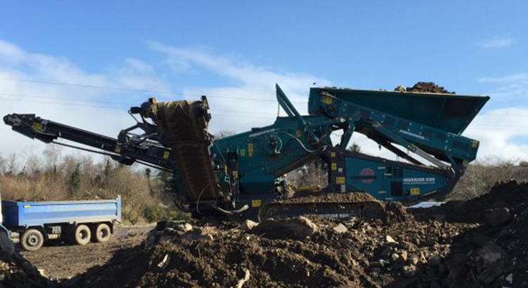warrior-600-screen-inert-recycling Warrior 600 screen processing inert material